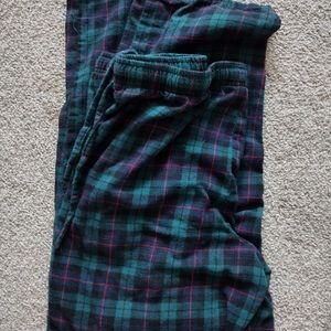 Pajama pants  Brand new condition , 100% cotton. Green plaid with tie in front.